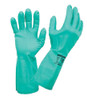 Guantes De Nitrilo Verde Flocado Steelpro 2