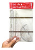 Set Geometria 3 Piezas Regla + Escuadra+ Transportador X10 U 0
