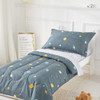 Boys Space Planet Toddler Bedding Set Gris-verde Incluye Ado 1