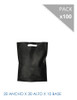 Bolsas De Friselina Riñon Negras 20x30x10 100 Un. 1 Bolsas De Friselina Riñon Negras 20x30x10 100 Un. 1