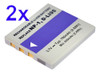 2 X 3.7v Batería Para Pentax D-li95 Optio E75 Optio E85 Opti 1