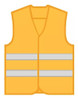 Kit X5 Chalecos Refrectario Naranja Fluo Seguridad 3