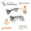 Bisagra Cazoleta Sin Resorte 35mm Codo 0 Mueble Eurohard 7