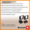 Soporte De Pared Para Baterías Einhell Cargador Taller 18v 5