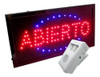 Cartel Luminoso Abierto Led + Sensor Movimiento Local Timbre 6
