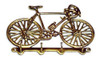 Llavero Portallaves De Bronce Bicicleta 4 Ganchos Ab Brass 0