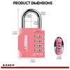 Candado De Combinacion Para Exteriores 4digitos Rosa 1u 2
