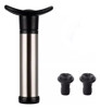 Set Vino Bomba Vacio Acero Inox + 2 Tapones 0 Set Vino Bomba Vacio Acero Inox + 2 Tapones 0