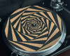 Zene Turntable Mat -tapete De Cortiça P/ Toca-discos Espiral 1
