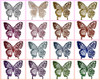Mariposas Troqueladas Rococó - Goma Eva Glitter (20 U Total) 5