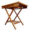 Mesa De Arrime De Madera Plegable Tapa Forrada En Vinilo 1