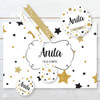 Kit Imprimible Estrellas Glitter Dorado Blanco Negro Tukit 5