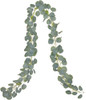 1 Guirnalda Artificial De Hojas Eucalipto Para Decoracion 0