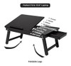 Songmics Lapdesk De Bambú 100%, Bandeja De Cama Multifuncion 2