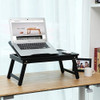 Songmics Lapdesk De Bambú 100%, Bandeja De Cama Multifuncion 3