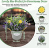 Mixrose Plantas Falsas Flores Lavanda Moradas Maceta, 10 1