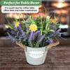Mixrose Plantas Falsas Flores Lavanda Moradas Maceta, 10 3