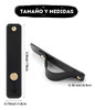 Soporte Correa Para Celular Silicona Anillo De Dedo Negro 1