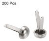 Grapas Redondas De Plata Para Manualidades, 200 Unidades 2