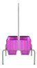 Suporte Para Cestos De Compras Duplo + 20 Cestos D100 Rosa 0