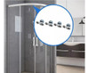 Rueda Para Mampara De Baño (2 Pzs) Rodamientos 5