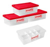 Set X3 Botiquín De Primeros Auxilios Apilable Con Separador 0