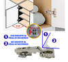 Bisagra Cazoleta Resorte 35mm Codo 0 De Embutir Mueble X10 4