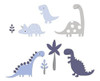 Bedtime Originals Roar Apliques De Pared De Dinosaurio Blueg 0