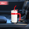 Copo Isolado De Smoothie De Água E Aço Gelado Com Onça 3