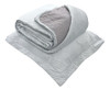 Cubrecama Twin Verano Reversible Gris Con Funda Haussman 3