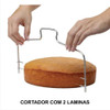Cortador De Bolo Nivelador Fatiador Fios Duplo Confeitaria 1