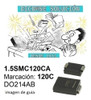Diodo Supresor 1.5smc120ca 1.5smc 120ca 120c X2 Unidades 1