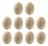 10x Ovos De Páscoa De Madeira Pintáveis Diy Conjunto De 0