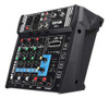 Consola Mixer 4 Canales Potenciada Interfaz Usb/bt/phantom 1