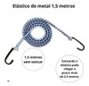 Corda 1,5 M Elástica 10 Peças Universal Carga Moto Bagageiro 2