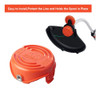 2 Tapas Sf-080 Para Carrete Black & Decker Gh3000 Y Lst540 4