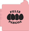 Estêncil Pascoa Kit 3 Unidades Modelo F 0