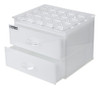 Organizador De Maquiagens Realce Em Acrílico Branco Perfeito 1