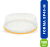 Embalagem Redonda Para Bolo Bipack Bp40 Média C/ 100 Full 2