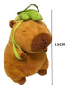 Boneca De Pelúcia Capivara Com Mochila E Chaveiro De Tartaru 1