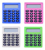 Mini Calculadora Escolar De Colores 1