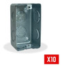 Caja Rectangular 10x5 Chapa  Homologada Iram Pack X10 1