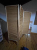 Biombo De Madera Y Mimbre 1