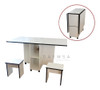 Mesa Plegable P/ 4 Personas Con Asientos 2
