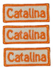 Parche Aplique Nombre Etiqueta Bordado 2x6 Cms Pack X 15 1