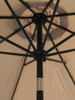 Sombrilla De Acero Modelo Stamm 3mt Diametro Para Jardin Exterior Color Crudo 2