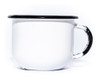 Xícara Esmaltada Branca Ewel 120ml 6 Cm Ø 0