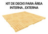 12 Unidades Decks Madeira Pinus Modular Piscina Sacada 4