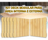 12 Unidades Decks Madeira Pinus Modular Piscina Sacada 5