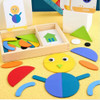 Juego Creativo En Madera Estimulacion Puzzle Geometrico 3
